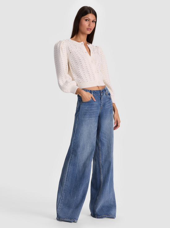 SOFT WHITE-DORIS EMBELLISHED CARDIGAN