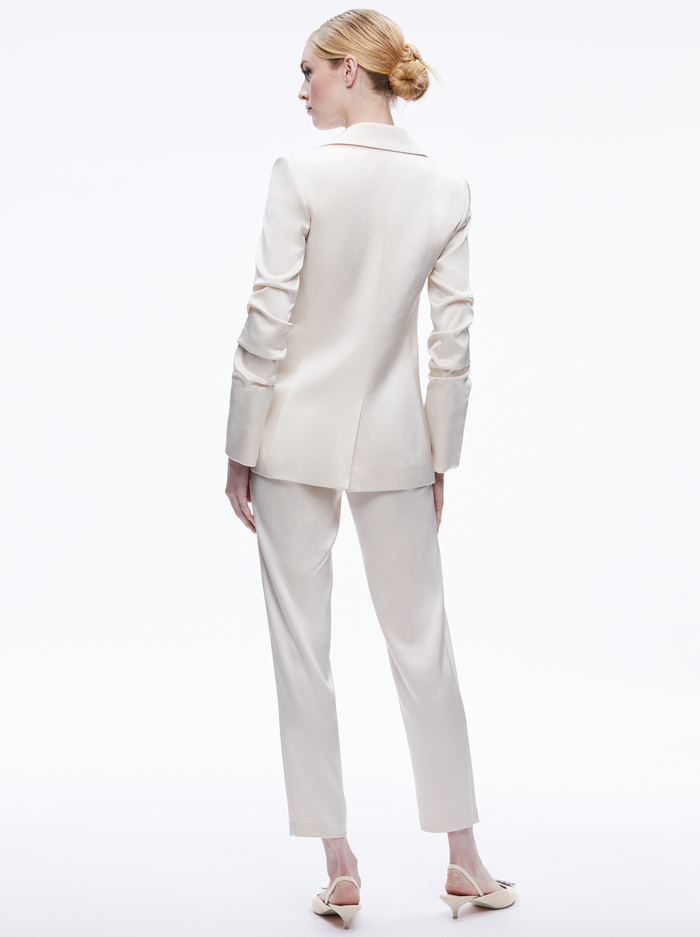 PAILEY FITTED NOTCH COLLAR BLAZER - CHAMPAGNE image 1 - Alice And Olivia