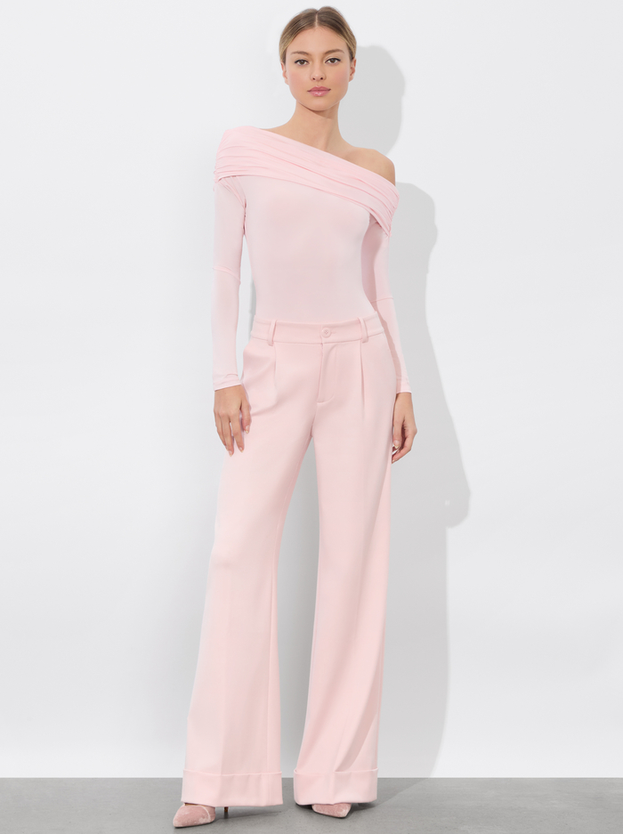 MOLLIE CONVERTIBLE BODYSUIT - SHELL PINK image 1 - Alice And Olivia