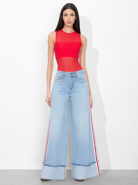 GEMMA LIGHT BLUE-WALLIE CUFF JEAN