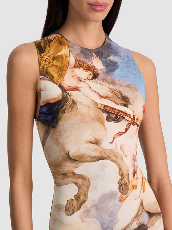 RENAISSANCE FAIR-DELORA OPEN BACK MAXI DRESS