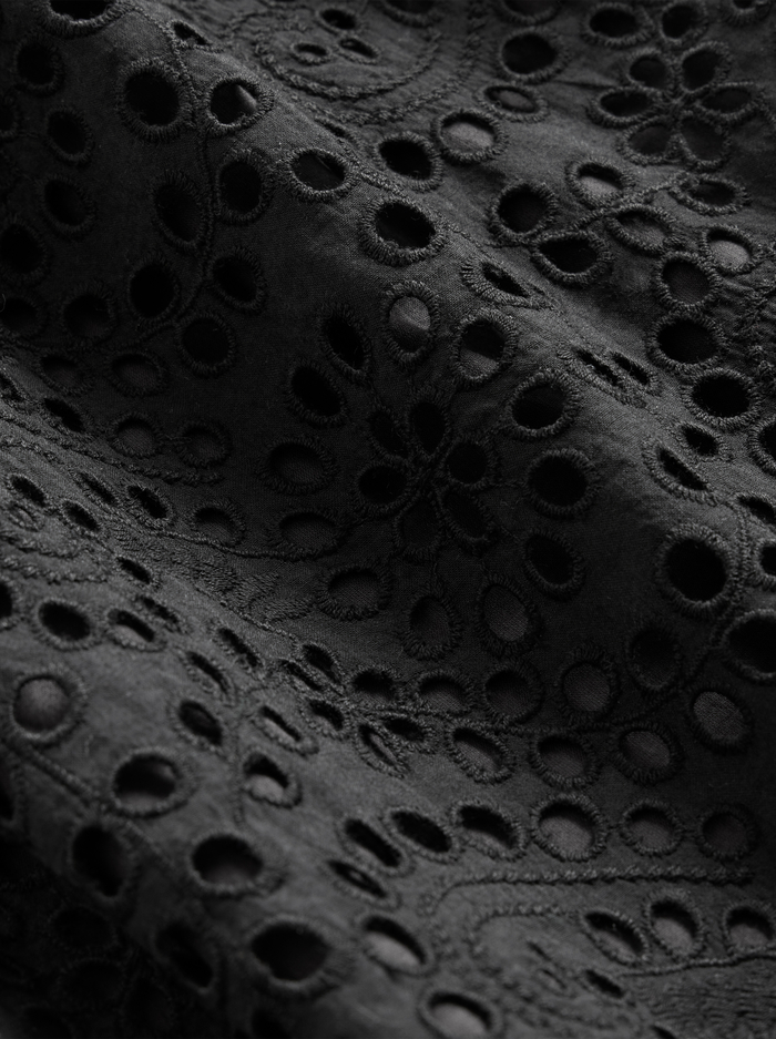 ARTEMIS OFF THE SHOULDER BLOUSON SLEEVE MINI DRESS - BLACK image 1 - Alice And Olivia