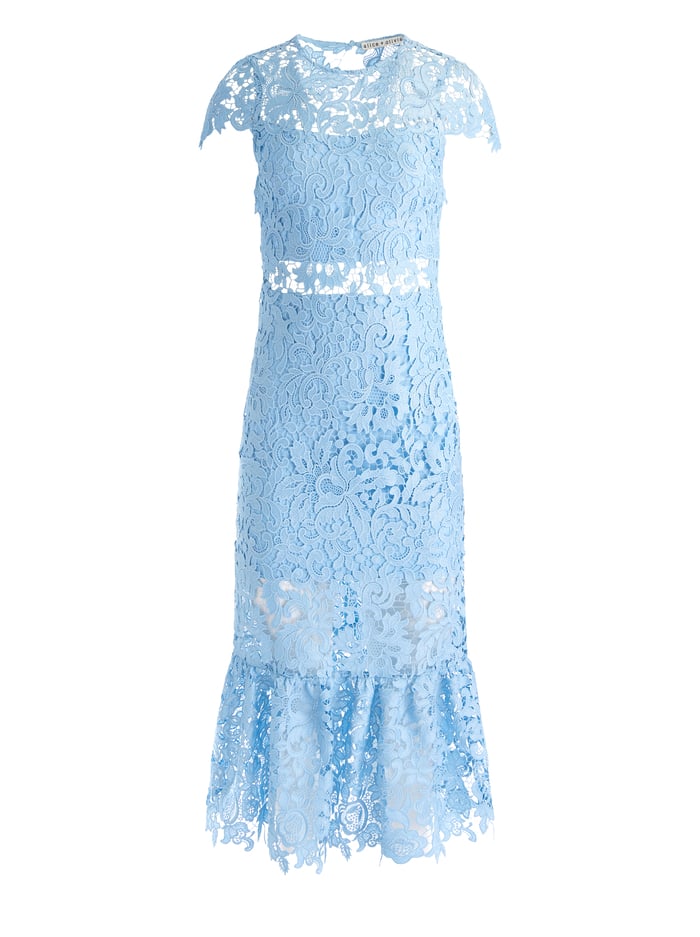 CLOVER OPEN BACK DRESS - MINERAL BLUE image 5 - Alice And Olivia
