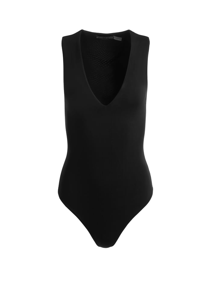 OLEA BODYSUIT - BLACK image 5 - Alice And Olivia
