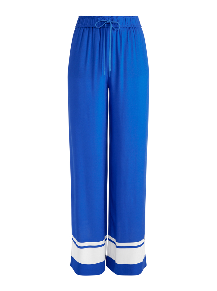 SAVETTA HIGH WAISTED WIDE LEG SIDE SLIT PANT - BEYOND STRIPE image 5 - Alice And Olivia