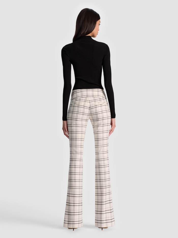 OLIVIA BOOTCUT PANT - COOL GIRL PLAID image 2 - ALICE + OLIVIA