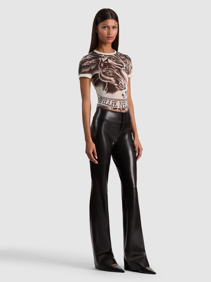 TESS TEE - LADY LUCK BISCOTTI image 4 - ALICE + OLIVIA