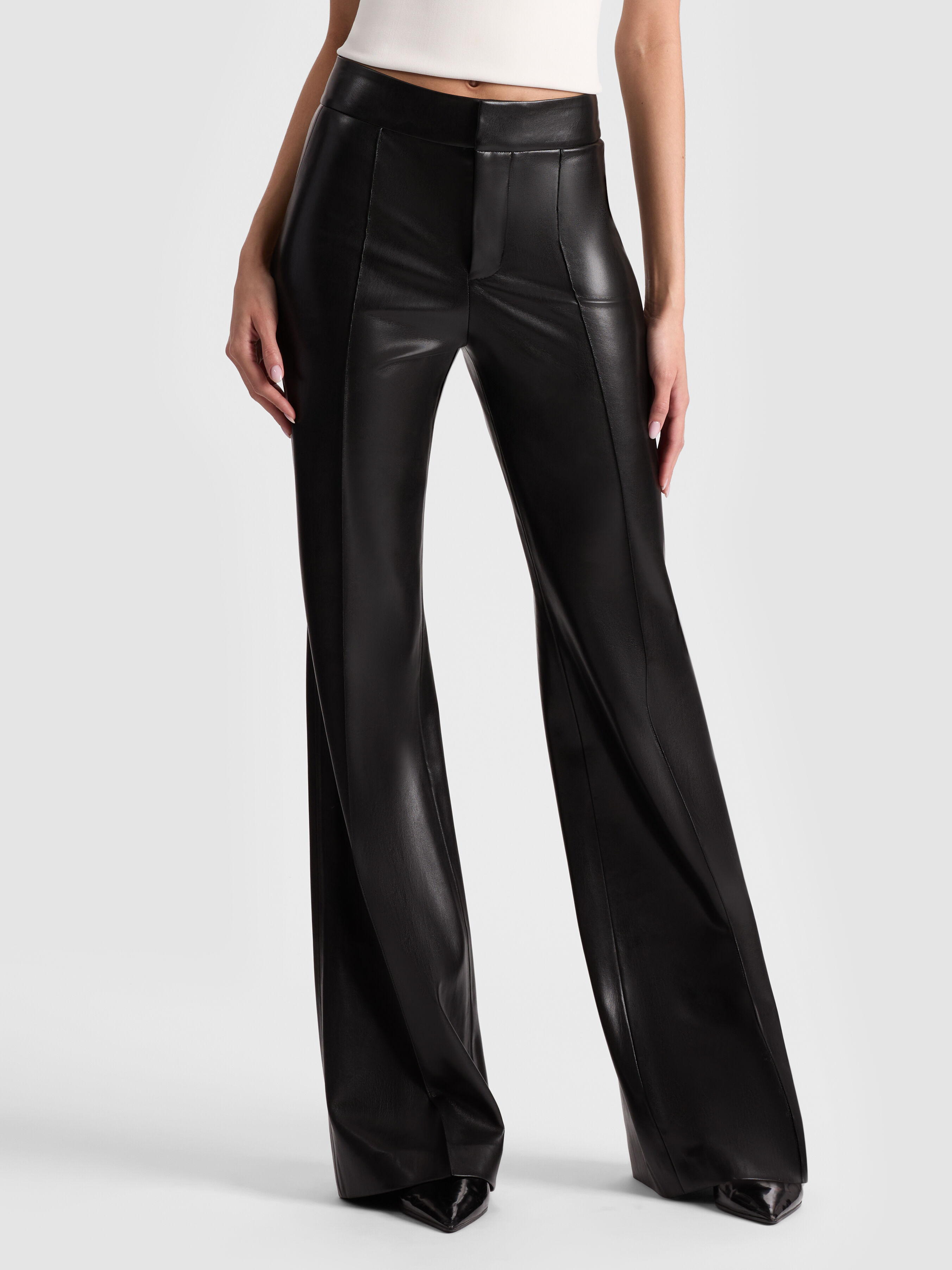 Dylan High Waisted Linen Wide Leg Pant In Solstice | Alice +