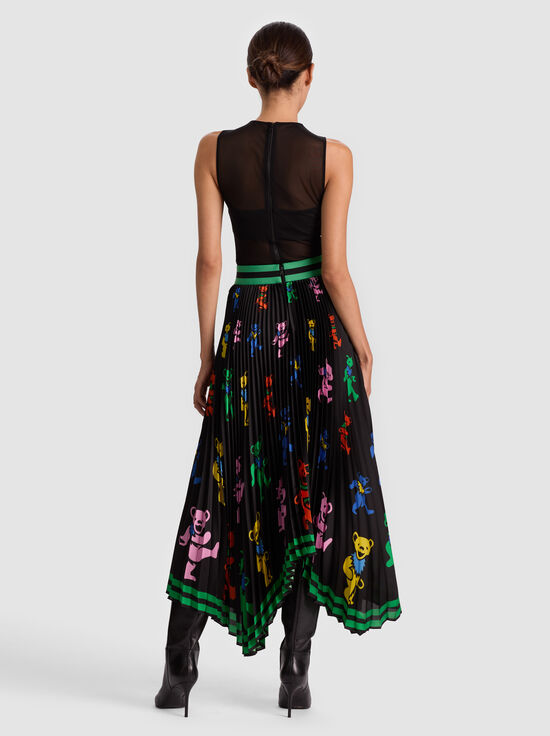 GRATEFUL BEARS BLACK-A+O X GRATEFUL DEAD KATZ MAXI SKIRT