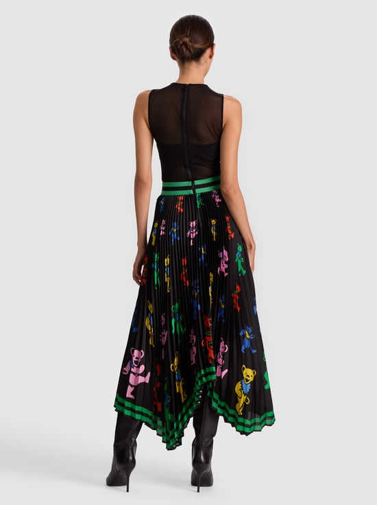 GRATEFUL BEARS BLACK-A+O X GRATEFUL DEAD KATZ MAXI SKIRT