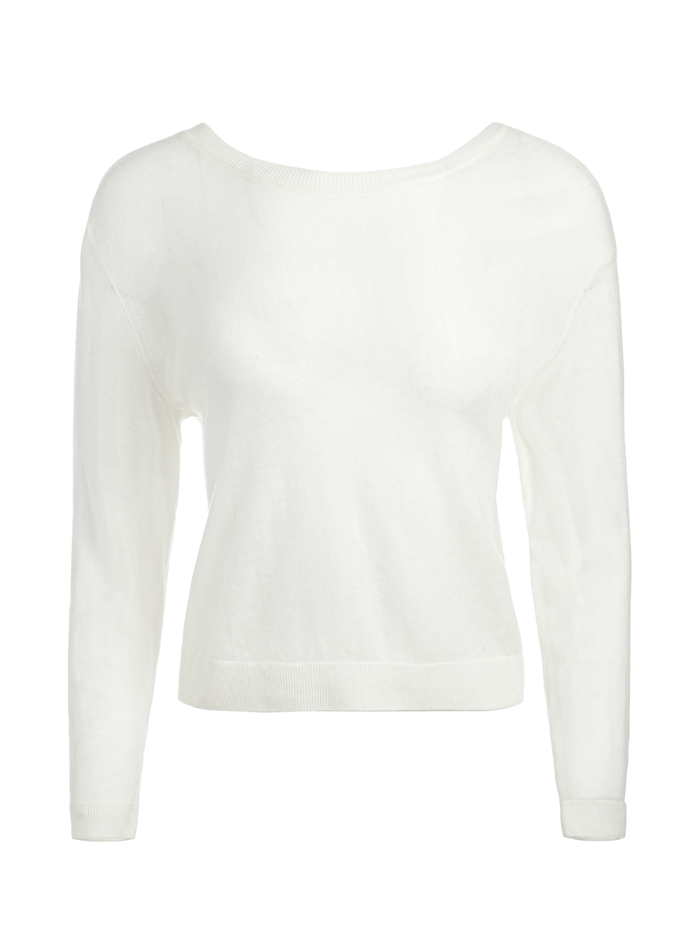 AKERS REVERSIBLE PULLOVER - ECRU image 5 - Alice And Olivia