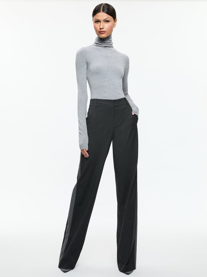 MAL PANT - CHARCOAL GREY MELANGE image 1 - Alice And Olivia