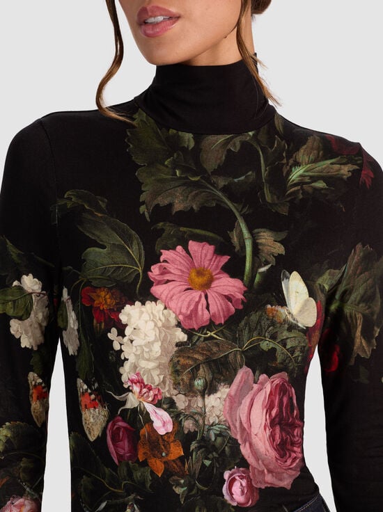 BE STILL-DELAINA TURTLENECK TOP
