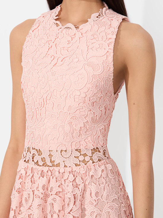 PINK BLOOM-BABETTE MIDI DRESS