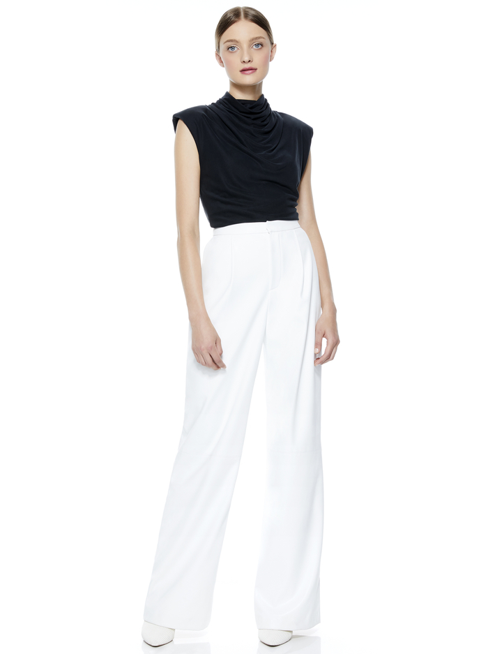 COREEN COWL NECK TOP - BLACK image 4 - ALICE + OLIVIA