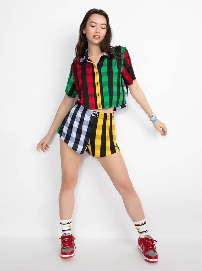 A+O X BIG FEELINGS MADDEN SHORT SLEEVE PJ SET - MULTI - Alice And Olivia