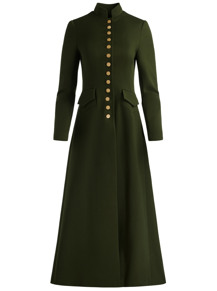 WINN LONG JACKET - DARK OLIVE image 5 - Alice And Olivia