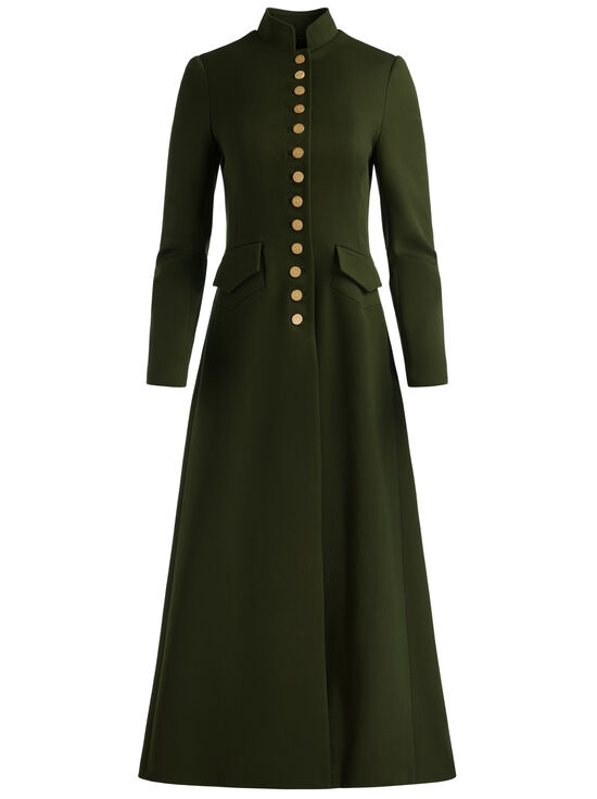 DARK OLIVE-WINN LONG JACKET