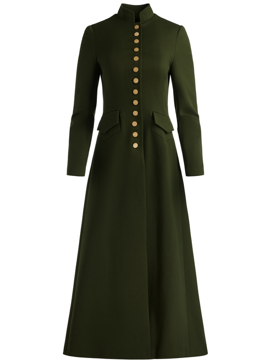 DARK OLIVE-WINN LONG JACKET