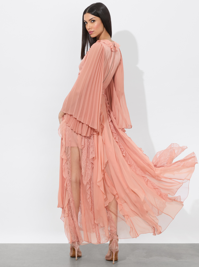 DAY SUNBURST SLEEVE MAXI DRESS - ROSE TAN image 4 - Alice And Olivia
