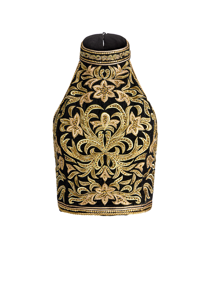GATZ EMBELLISHED TOP - BLACK/GOLD image 6 - Alice And Olivia