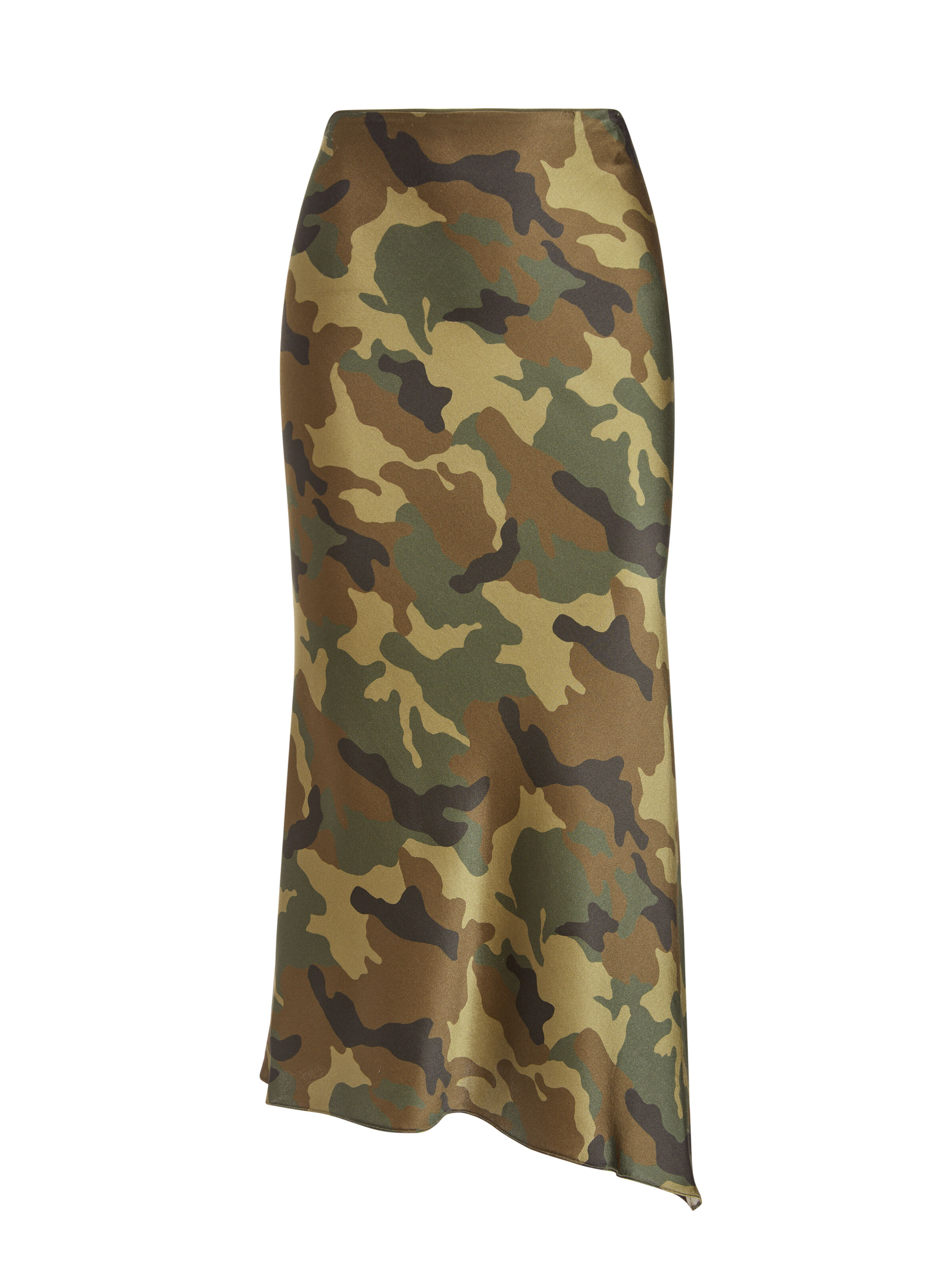 khaki slip skirt