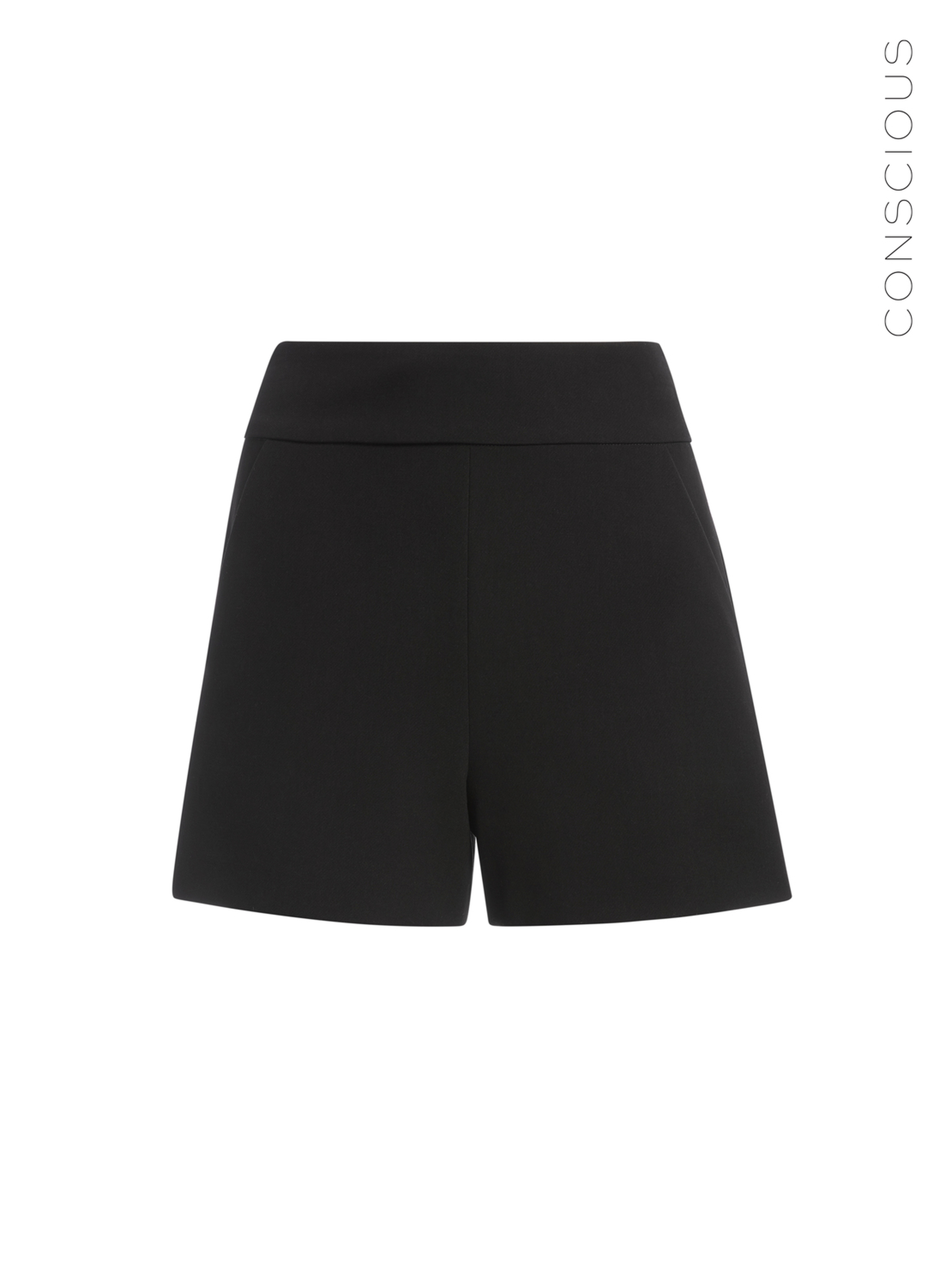 Donald High Waist Short In Black | Alice And Olivia