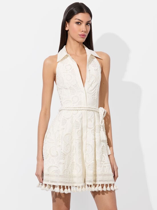 OFF WHITE-LUCY MINI SHIRT DRESS