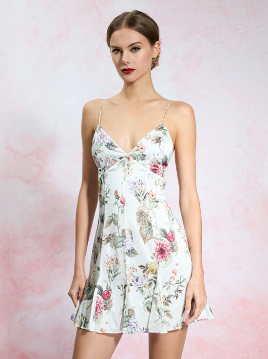 V-Neck Hardware One-Piece Swimsuit