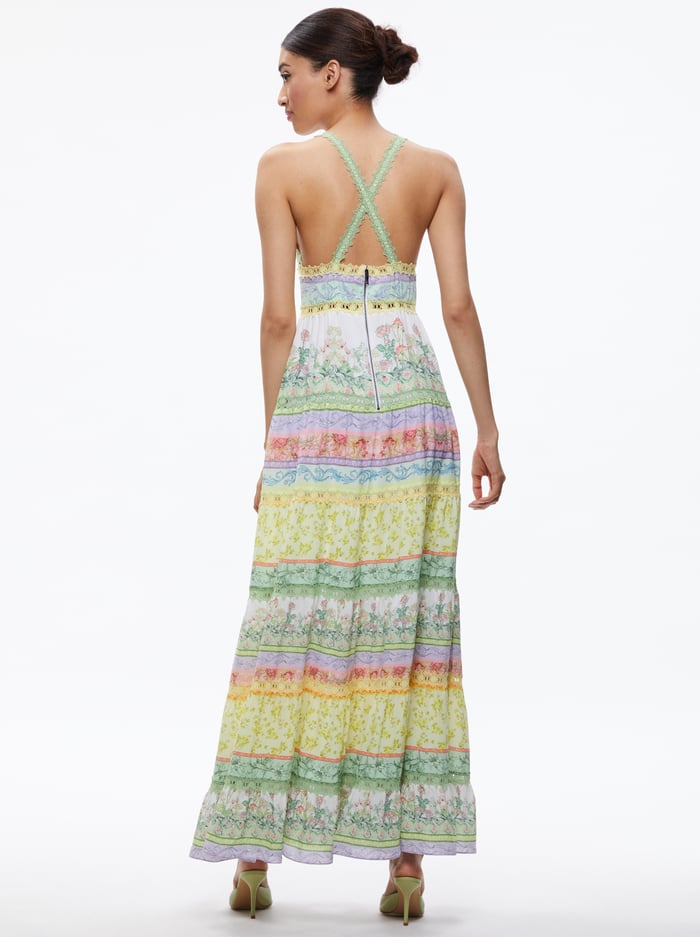 KAROLINA HALTER MAXI DRESS - FLORAL FEST image 1 - Alice And Olivia