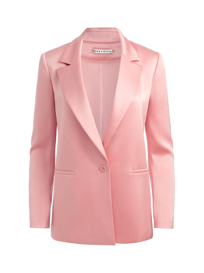 DENNY BOYFRIEND BLAZER - DUSTY ROSE image 5 - Alice And Olivia