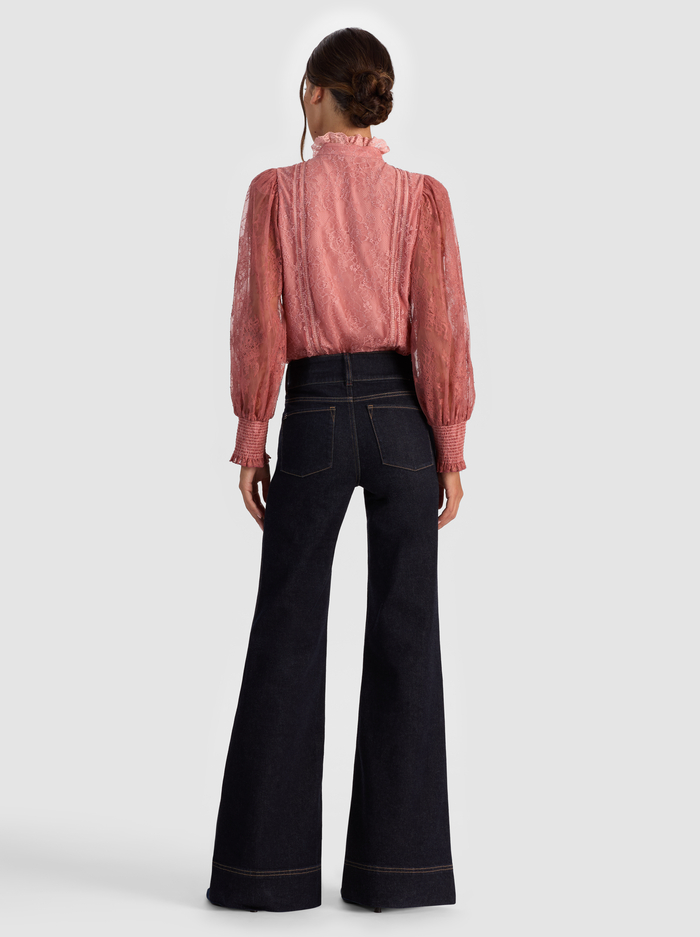 EUGENIA LACE BLOUSE - BOHEMIAN ROSE image 2 - Alice And Olivia