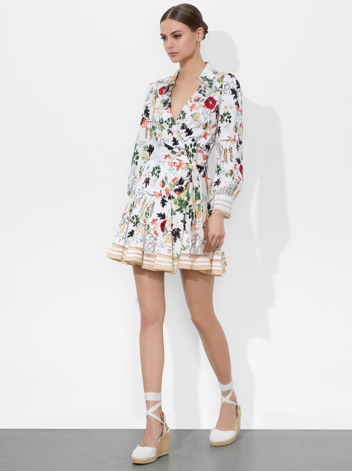 ALISA WRAP GODET SHIRT DRESS - BLUSH KISS VANILLA image 4 - ALICE + OLIVIA