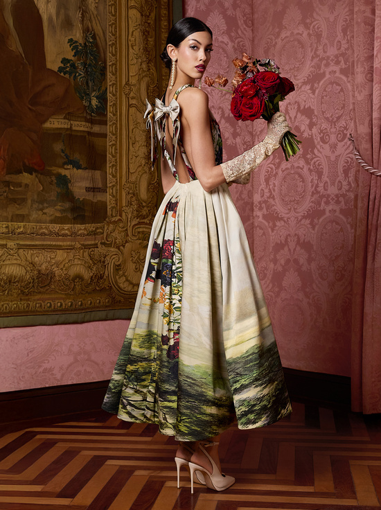 FORBIDDEN FOREST-HANA MIDI DRESS