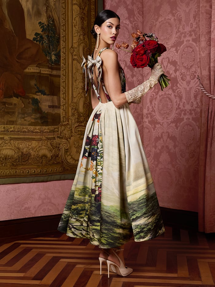 HANA MIDI DRESS - FORBIDDEN FOREST image 6 - Alice And Olivia