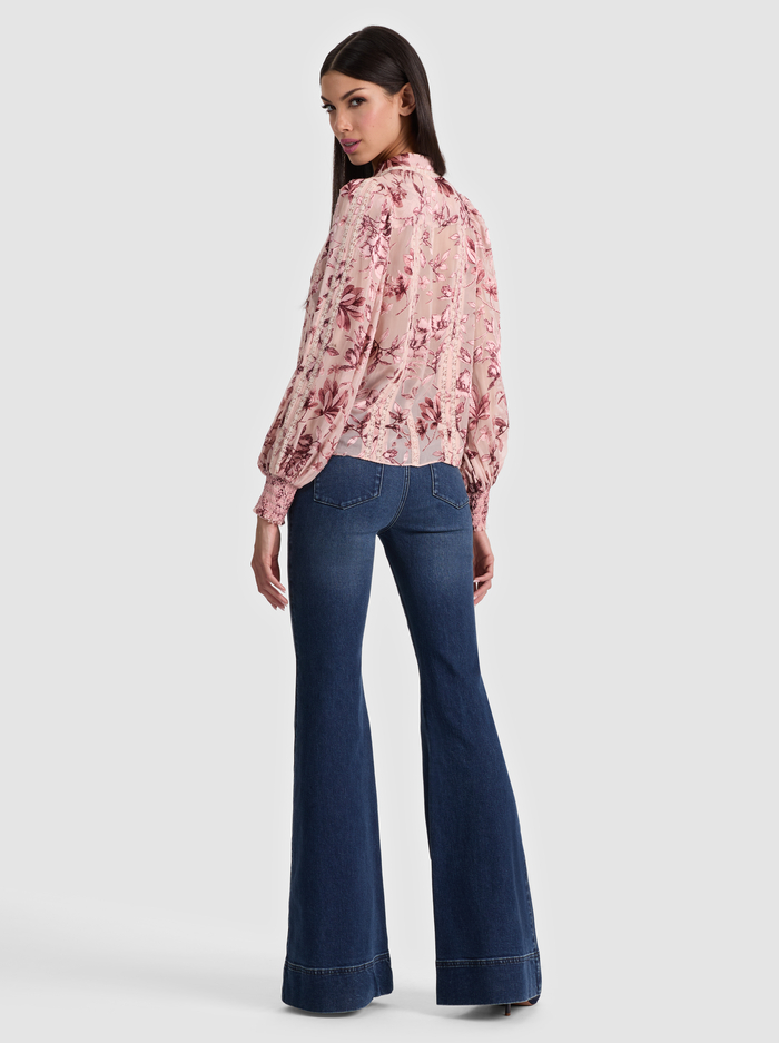 ARLETTE BLOUSE - MYSTIC GARDEN ENGLISH ROSE image 3 - ALICE + OLIVIA