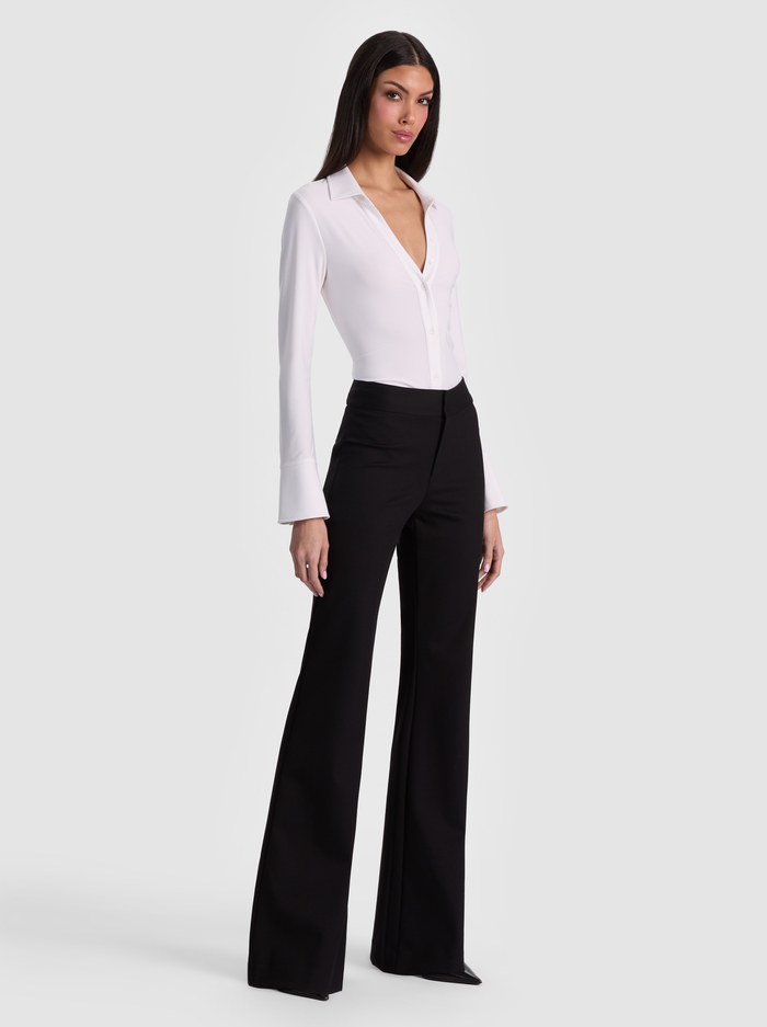 FREYA BUTTON DOWN BODYSUIT - OFF WHITE image 1 - ALICE + OLIVIA