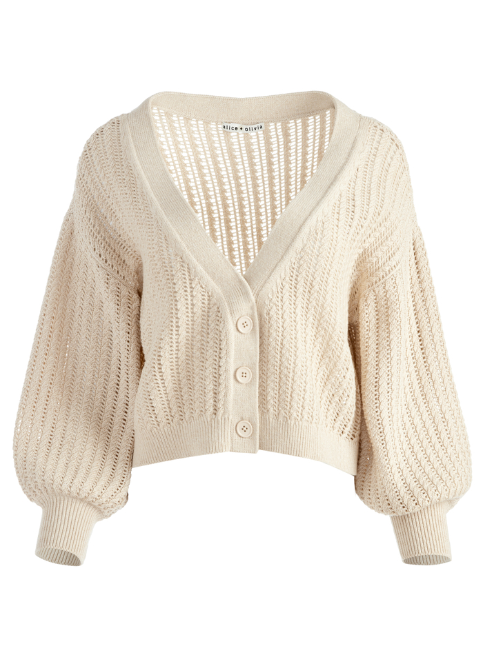 Winsor Slouchy Cardigan In Sand | Alice And Olivia
