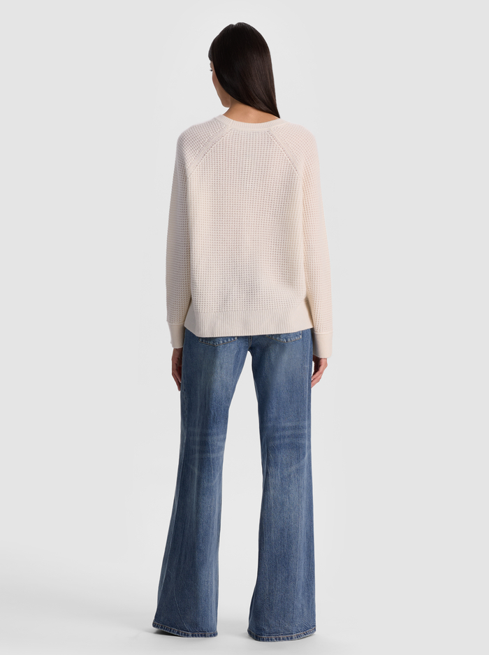 COLIN RELAXED RAGLAN CREWNECK - ECRU image 2 - ALICE + OLIVIA