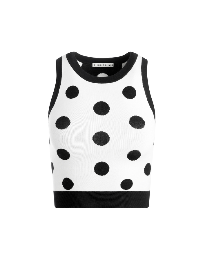 RYDEL TANK - BLACK/SOFT WHITE image 5 - Alice And Olivia