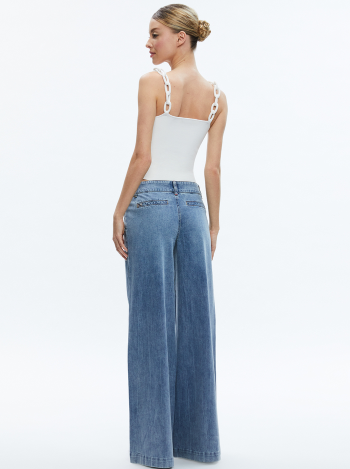 GRETEL LOOPED STRAP TANK - SOFT WHITE image 2 - Alice And Olivia