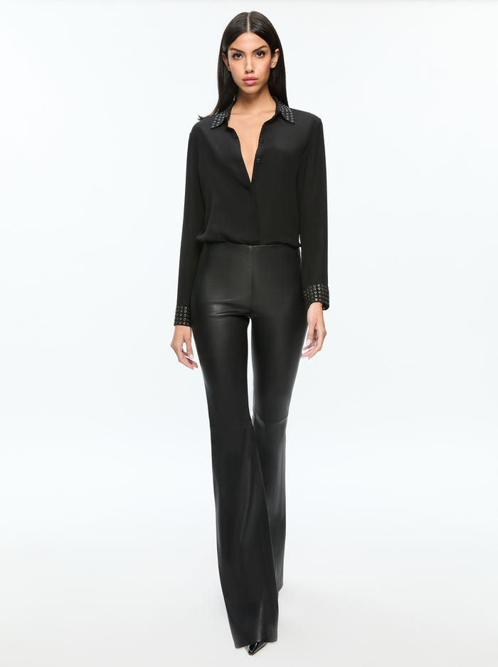 RMP LEATHER PANT - BLACK image 4 - Alice And Olivia