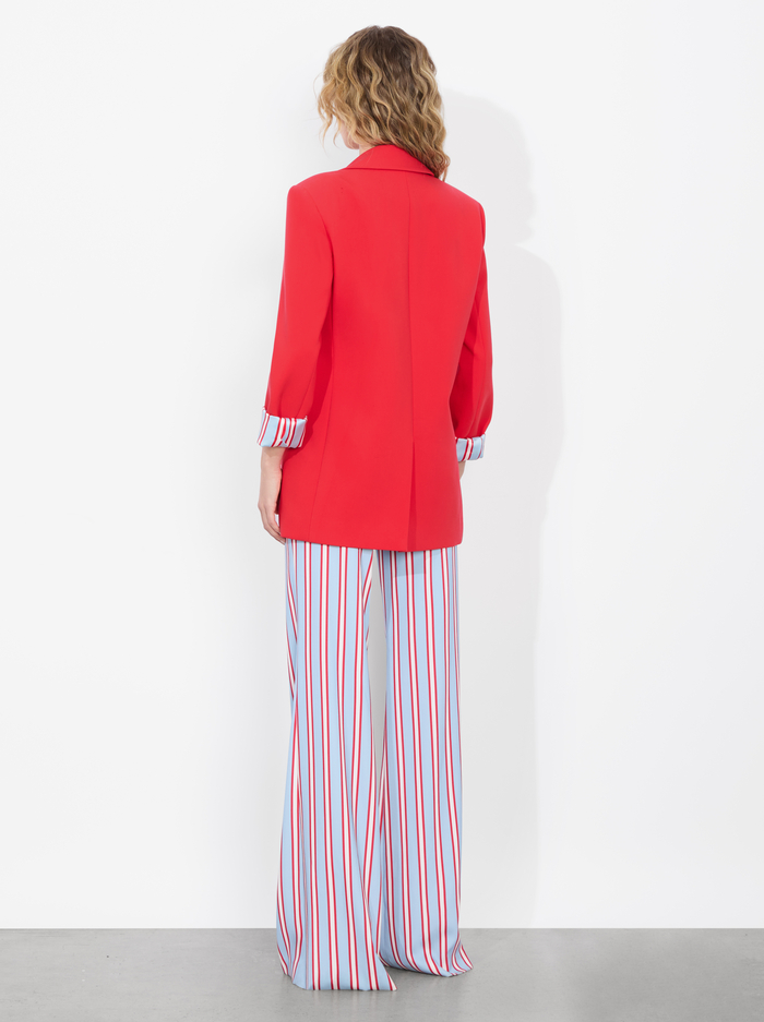 ARIAS DOUBLE BREASTED BLAZER - BRIGHT RUBY image 2 - Alice And Olivia