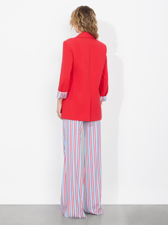 BRIGHT RUBY-ARIAS DOUBLE BREASTED BLAZER