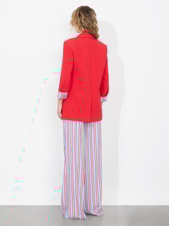 BRIGHT RUBY-ARIAS DOUBLE BREASTED BLAZER