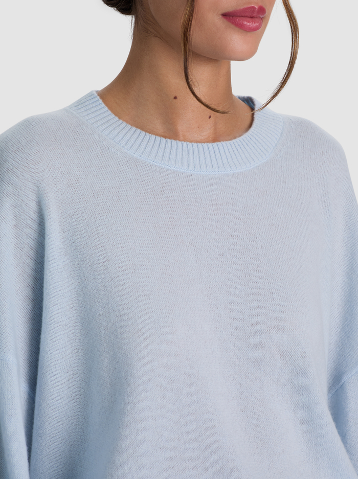 MARGIE CASHMERE PULLOVER - BLUE BREEZE image 3 - ALICE + OLIVIA