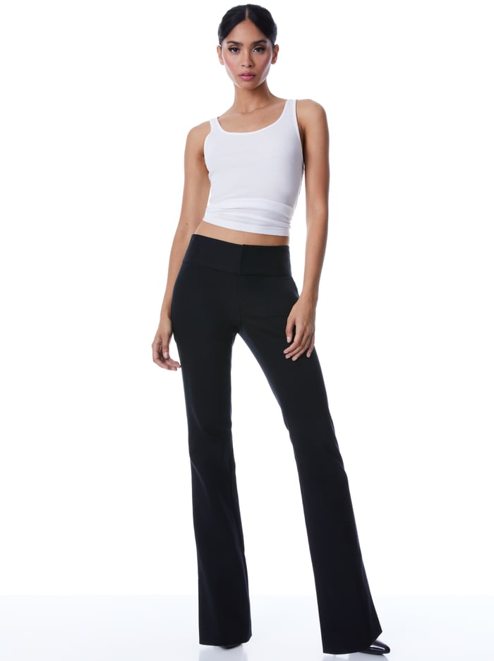 OLIVIA BOOTCUT PANT - BLACK image 2 - Alice And Olivia