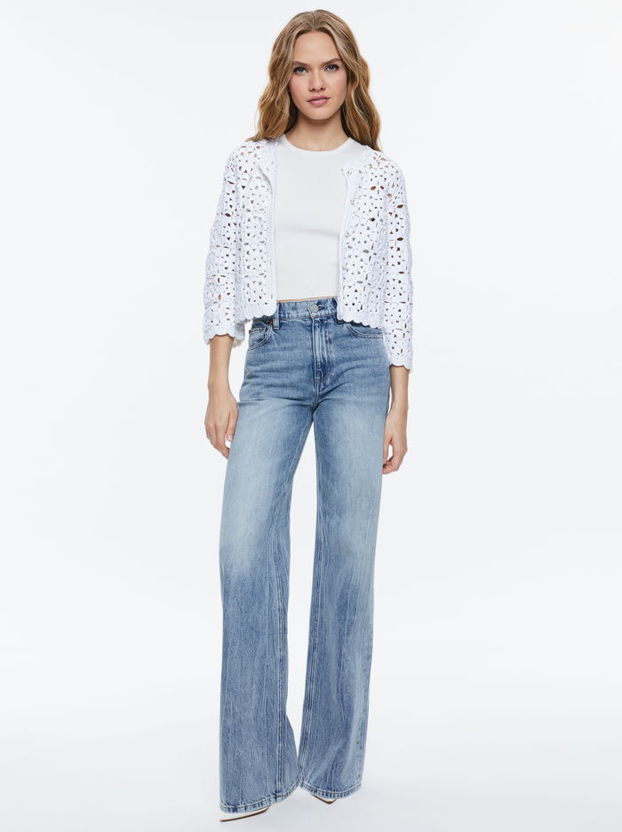 ANDERSON CARDIGAN - WHITE image 1 - Alice And Olivia
