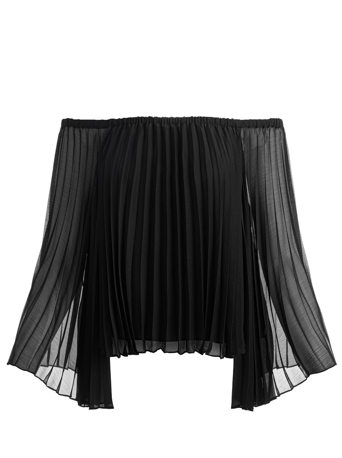 AUNDREA OFF THE SHOULDER BLOUSE - BLACK image 5 - Alice And Olivia