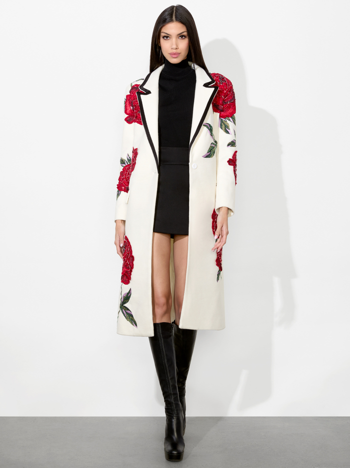 IVAN EMBELLISHED COAT - LE PARISIEN - Alice And Olivia